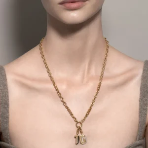 WHITE MOTHER OF PEARL NOSTALGIA NUMBER CHARM>Boochier Hot