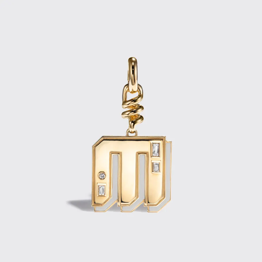 white_mother_of_pearl_nos_24.webp WHITE MOTHER OF PEARL NOSTALGIA LETTER CHARM>Boochier New