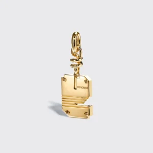 WHITE MOTHER OF PEARL NOSTALGIA LETTER CHARM>Boochier New