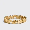 YELLOW GOLD ARCADE TRIPLE ETERNITY BANGLE>Boochier Outlet