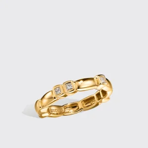 YELLOW GOLD DIAMOND ARCADE ETERNITY RING>Boochier Best