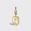 YELLOW GOLD DIAMOND LETTER AND NUMBER CHARM>Boochier Best