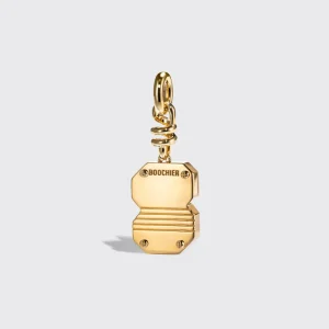 YELLOW GOLD DIAMOND LETTER AND NUMBER CHARM>Boochier Best