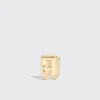 YELLOW GOLD DIAMOND MINI LETTER MONO STUD>Boochier Sale