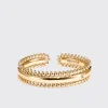 YELLOW GOLD DIAMOND SLINKEE ICON BANGLE>Boochier New