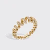 YELLOW GOLD DIAMOND SLINKEE RING>Boochier Online