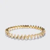 YELLOW GOLD DIAMOND SLINKEE BANGLE>Boochier Online
