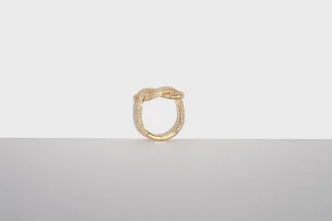 YELLOW GOLD DIAMOND TIES RING>Boochier New
