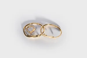 YELLOW GOLD DIAMOND TIES RING>Boochier New