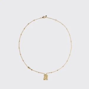 YELLOW GOLD LUCKY CAT DIAMOND NECKLACE>Boochier New