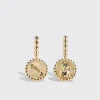 YELLOW GOLD LUCKY CAT DIAMOND EARRINGS>Boochier Outlet