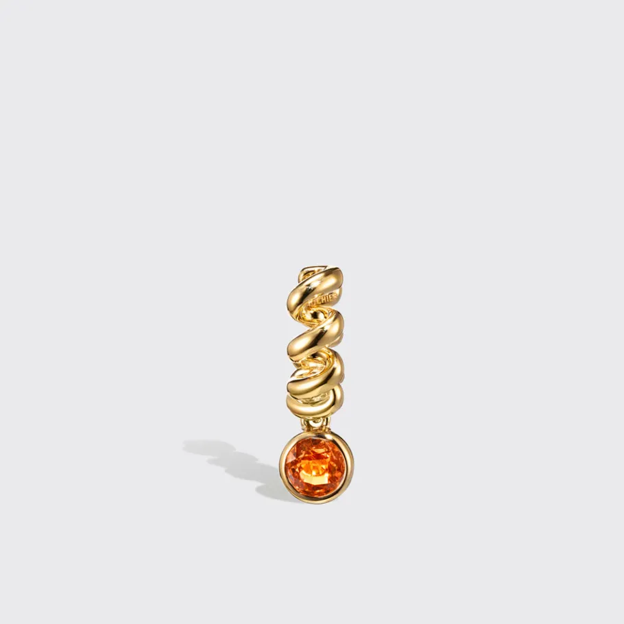 yellow_gold_orange_sapphi_2.webp YELLOW GOLD ORANGE SAPPHIRE SLINKEE DROPS EARRINGS>Boochier Outlet