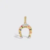 YELLOW GOLD RAINBOW HORSESHOE NOSTALGIA CHARM>Boochier Discount