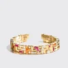 YELLOW GOLD SAPPHIRES & DIAMONDS ARCADE BANGLE>Boochier Discount