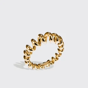 YELLOW GOLD SLINKEE RING>Boochier Online