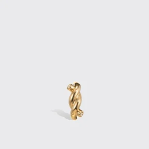 YELLOW GOLD SMALL TIES EARRINGS>Boochier Best