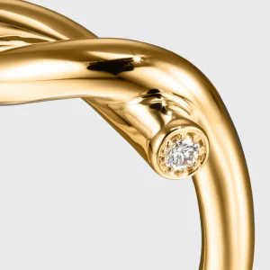 YELLOW GOLD TIES RING>Boochier Clearance