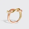 YELLOW GOLD-ROSE GOLD TIES RING>Boochier Sale