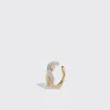 YELLOW GOLD-WHITE GOLD DIAMOND TIES EARCUFF>Boochier Best